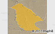 Physical 3D Map of Calai, semi-desaturated