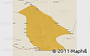 Physical 3D Map of Calai, shaded relief outside