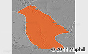 Political 3D Map of Calai, desaturated