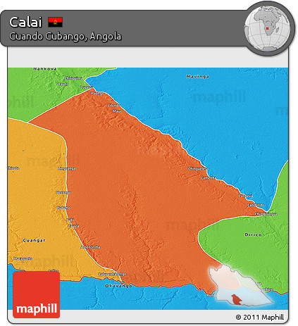 Political 3D Map of Calai