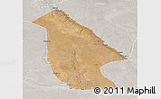 Satellite 3D Map of Calai, lighten, semi-desaturated