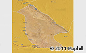 Satellite 3D Map of Calai, physical outside