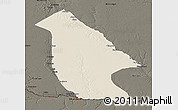 Shaded Relief 3D Map of Calai, darken