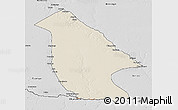 Shaded Relief 3D Map of Calai, desaturated