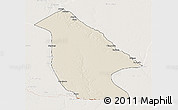 Shaded Relief 3D Map of Calai, lighten