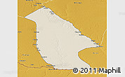 Shaded Relief 3D Map of Calai, physical outside