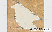 Shaded Relief 3D Map of Calai, satellite outside