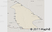 Shaded Relief 3D Map of Calai, semi-desaturated