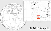 Blank Location Map of Calai, within the entire country