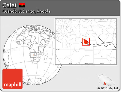 Blank Location Map of Calai