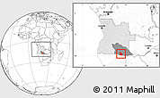 Blank Location Map of Calai, highlighted country, highlighted parent region, within the entire country
