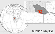 Blank Location Map of Calai, highlighted country, highlighted parent region