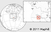 Blank Location Map of Calai, highlighted parent region, within the entire country