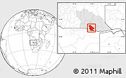 Blank Location Map of Calai, highlighted parent region