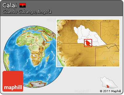 Physical Location Map of Calai, highlighted parent region