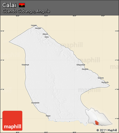 Classic Style Map of Calai, single color outside