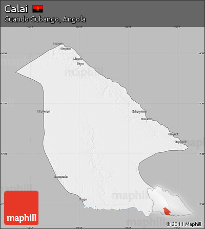 Gray Map of Calai, single color outside