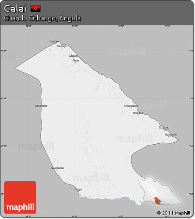 Gray Map of Calai, single color outside