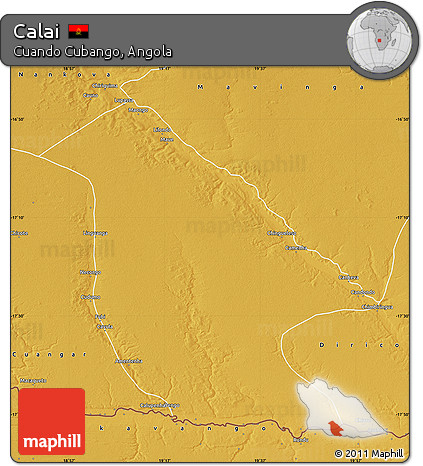 Physical Map of Calai