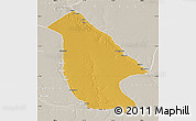 Physical Map of Calai, lighten, semi-desaturated