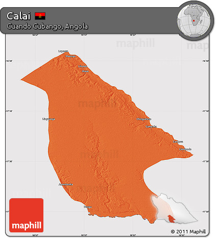 Political Map of Calai, cropped outside