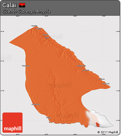 Political Map of Calai, cropped outside