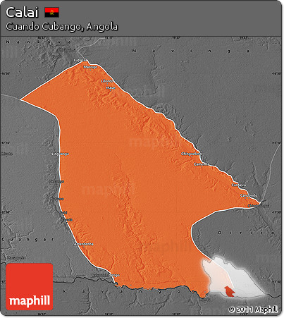 Political Map of Calai, darken, desaturated