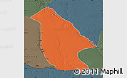 Political Map of Calai, darken, semi-desaturated