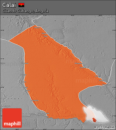 Political Map of Calai, desaturated