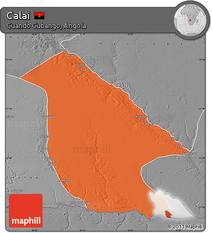 Political Map of Calai, desaturated