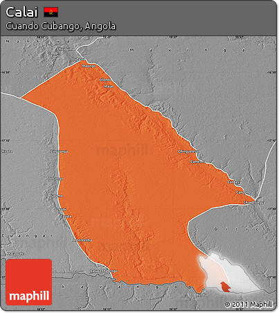 Political Map of Calai, desaturated