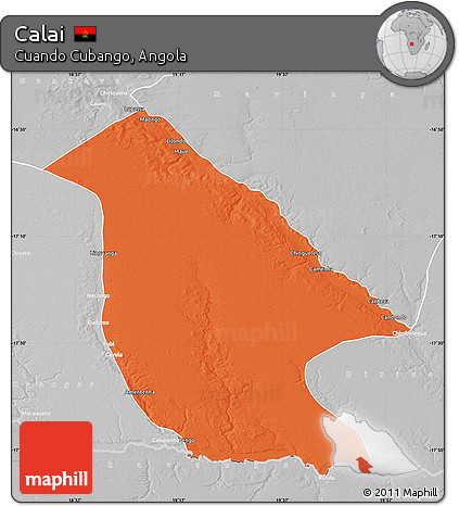 Political Map of Calai, lighten, desaturated