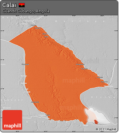 Political Map of Calai, lighten, desaturated