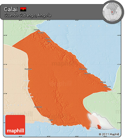 Political Map of Calai, lighten