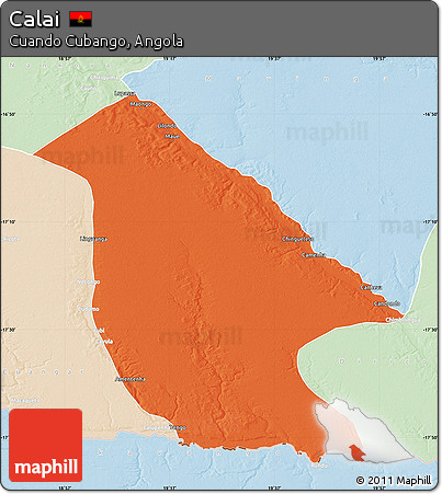 Political Map of Calai, lighten