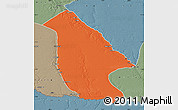 Political Map of Calai, semi-desaturated