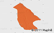 Political Map of Calai, single color outside