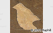 Satellite Map of Calai, darken