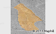 Satellite Map of Calai, desaturated