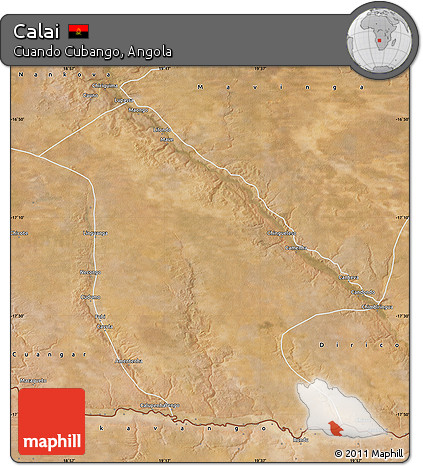 Satellite Map of Calai