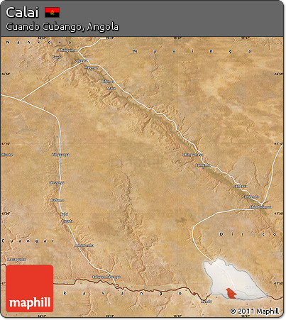 Satellite Map of Calai