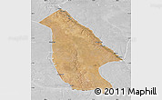 Satellite Map of Calai, lighten, desaturated