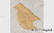 Satellite Map of Calai, lighten, semi-desaturated