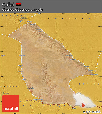 Satellite Map of Calai, physical outside