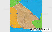 Satellite Map of Calai, political outside
