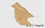 Satellite Map of Calai, single color outside