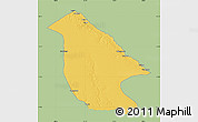 Savanna Style Map of Calai, single color outside