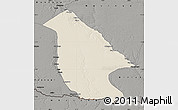 Shaded Relief Map of Calai, darken, semi-desaturated