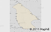Shaded Relief Map of Calai, desaturated