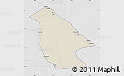 Shaded Relief Map of Calai, lighten, desaturated